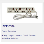 4way Lightwave Extension Socket With surge protection