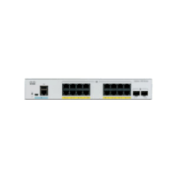CISCO Catalyst 1000 C1000-16P-2G-L Switch 16 x 10/100/1000 Ethernet PoE+ Ports and 120W PoE budget, 2 x 1G SFP Uplinks