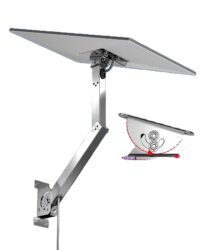 Starlink Gen 3 Adjustable Mount Kit – Stainless Steel Pipe Adapter for Wall, Roof, or Pole Mounting