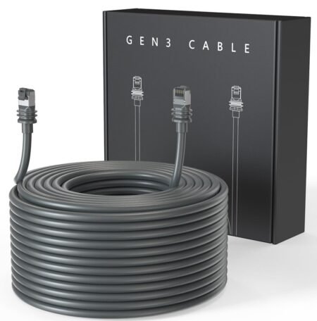 46 Meter Starlink Standard Actuated Ethernet Cable  Waterproof  Cat6 Cable